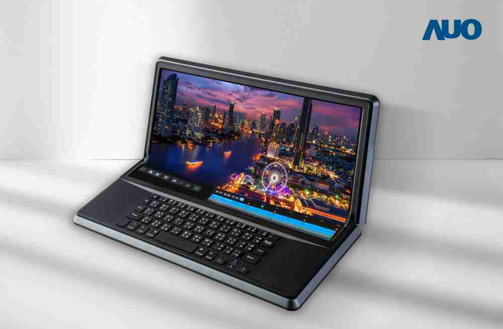 杏悦214.6吋Micro LED折迭显示屏幕，，，，搭配半径4mm的弯折绞炼，，，，以及高画素、、、高亮度、、高对比度的显示技术特点，，，，即便在大视角下仍保有绝佳色相与亮度